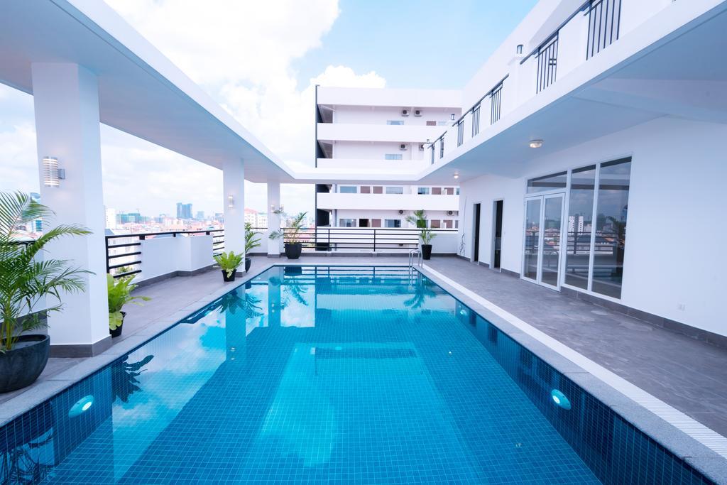 ซัน อพาร์ตเมนต์ Aparthotel พนมเปญ ภายนอก รูปภาพ