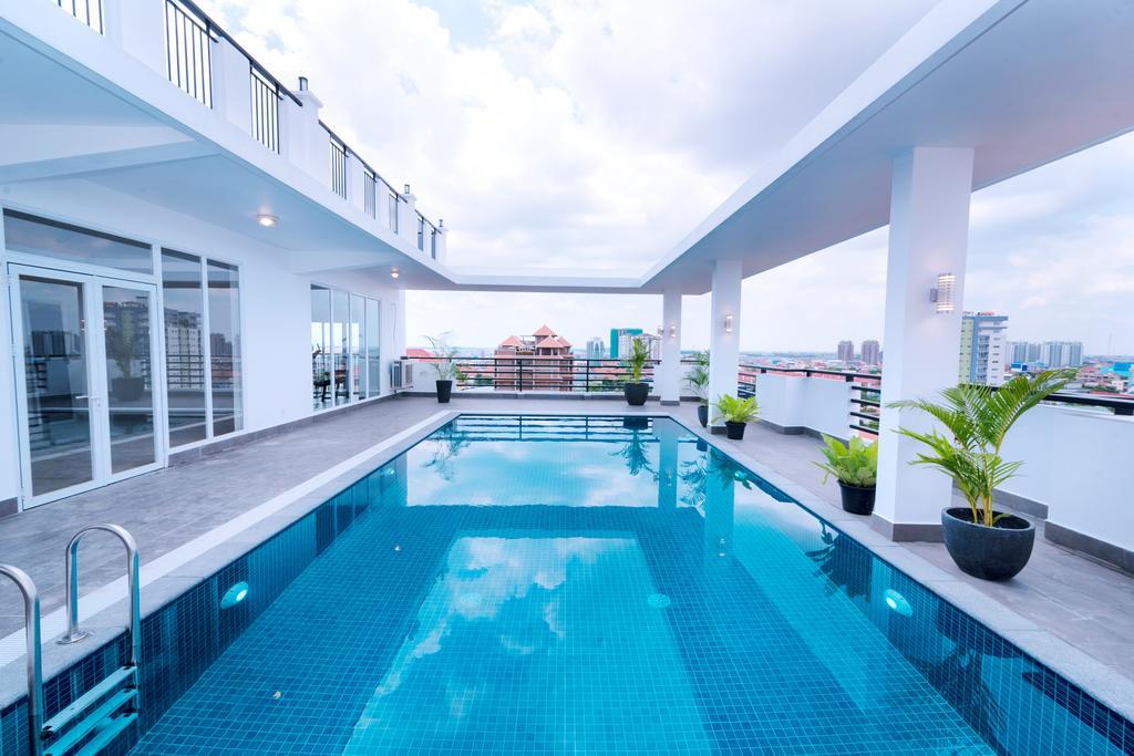 ซัน อพาร์ตเมนต์ Aparthotel พนมเปญ ภายนอก รูปภาพ