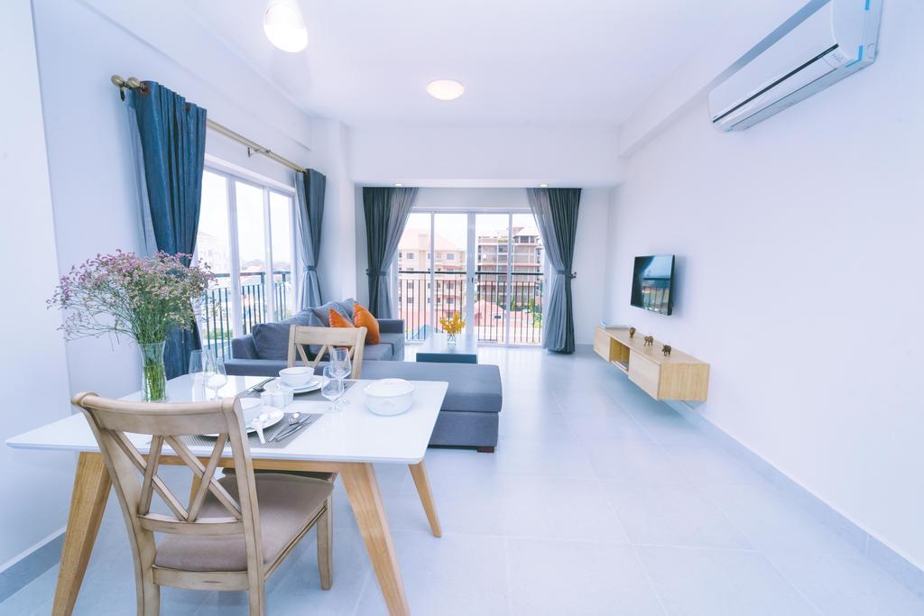 ซัน อพาร์ตเมนต์ Aparthotel พนมเปญ ภายนอก รูปภาพ
