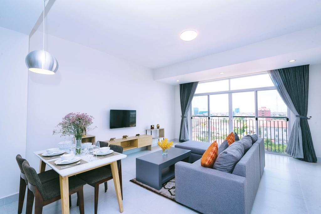 ซัน อพาร์ตเมนต์ Aparthotel พนมเปญ ภายนอก รูปภาพ