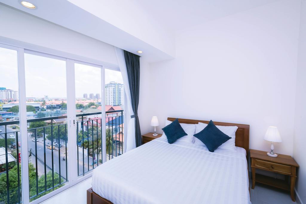 ซัน อพาร์ตเมนต์ Aparthotel พนมเปญ ภายนอก รูปภาพ