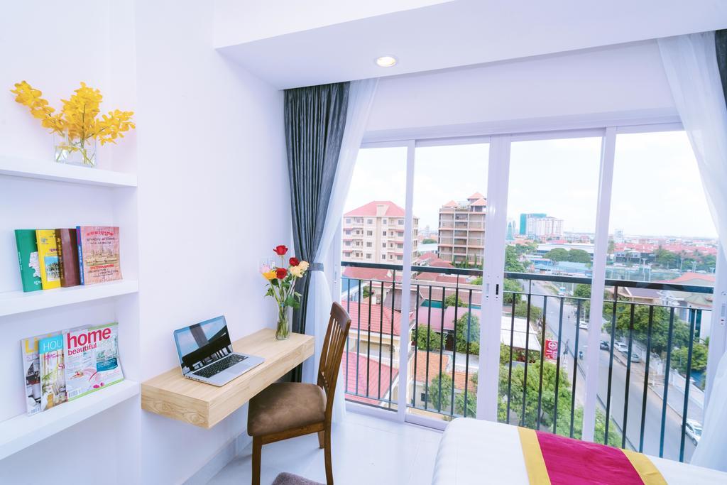 ซัน อพาร์ตเมนต์ Aparthotel พนมเปญ ภายนอก รูปภาพ
