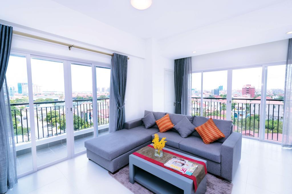 ซัน อพาร์ตเมนต์ Aparthotel พนมเปญ ภายนอก รูปภาพ