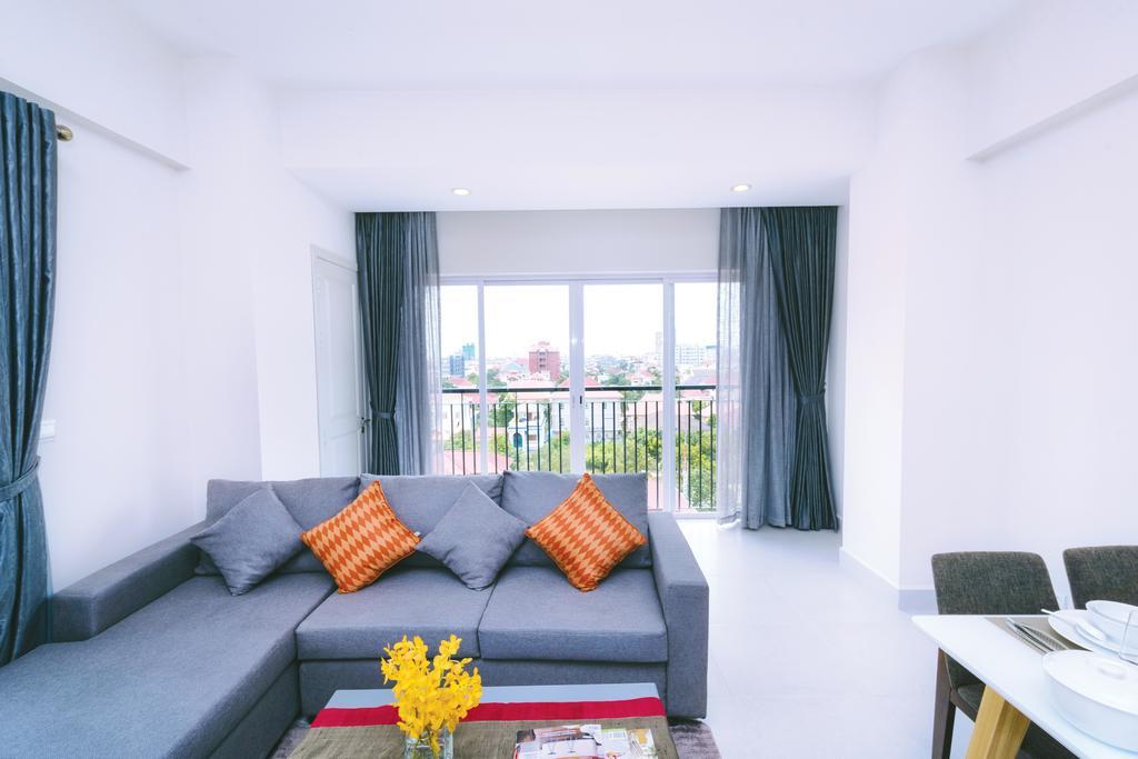 ซัน อพาร์ตเมนต์ Aparthotel พนมเปญ ภายนอก รูปภาพ